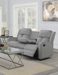 Hillsdale Series Reclining Sofa in Grey - Furniture Depot