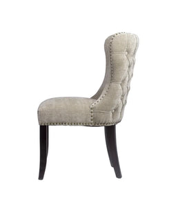 Jansen Tufted Upholstered Side Chair-Silver Beige (Set of 2) - Furniture Depot (6541783072941)