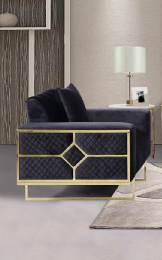 Eden Sofa Series -Black - Furniture Depot