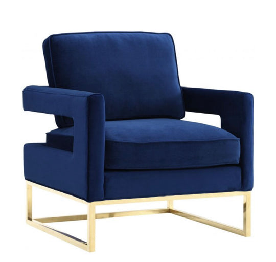 Avery Velvet Club Chair - Furniture Depot (7674093666552)