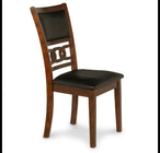 Gia Dining Table with Four Chairs & Dining Bench Brown - Furniture Depot