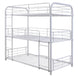 Sally 503 Metal Triple Bunk Bed (Twin/Twin/Twin) - Furniture Depot