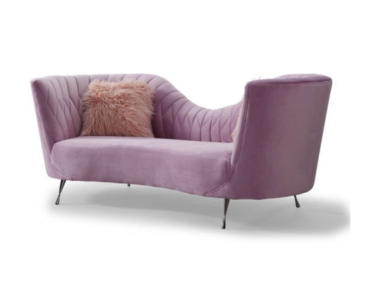 Colombine Curved Back Sofa - Blush - Furniture Depot (7597827227896)