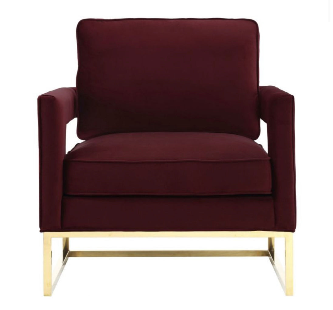 Avery Velvet Club Chair - Furniture Depot (7674093666552)