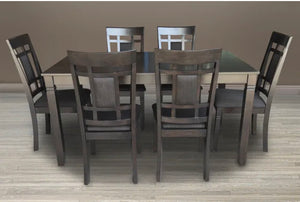 Viola Series 7pc Dining Set in Grey - Furniture Depot
