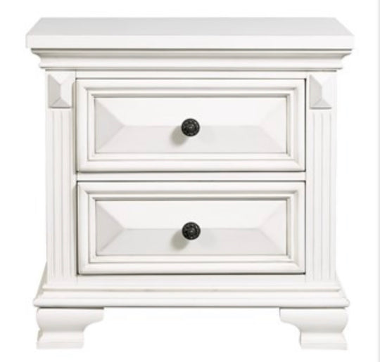 Calloway Night Stand White - Furniture Depot