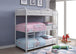 Sally 503 Metal Triple Bunk Bed (Twin/Twin/Twin) - Furniture Depot