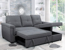 Load image into Gallery viewer, Kaia Configurable Sleeper Sectional w/ Storage - Grey Velvet - Furniture Depot