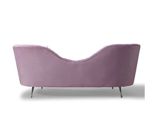 Colombine Curved Back Sofa - Blush - Furniture Depot (7597827227896)