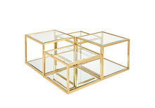 Load image into Gallery viewer, Dalton Multi Level Coffee Table Gold - Furniture Depot
