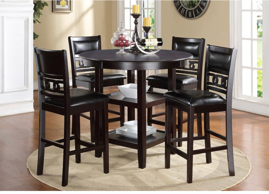 Gia 5Pc Pub set Espresso - Furniture Depot