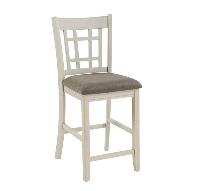 Juniper Counter Height Pub in Antique White - Furniture Depot
