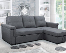 Load image into Gallery viewer, Kaia Configurable Sleeper Sectional w/ Storage - Grey Velvet - Furniture Depot