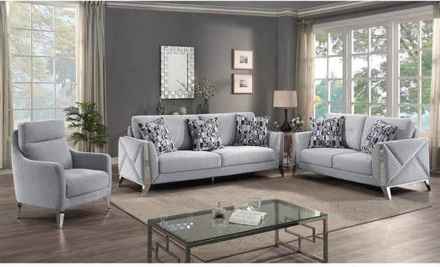 Diane Collection - Silver - Furniture Depot