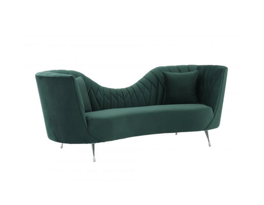 Colombine Curved Back Sofa - Forest Green - Furniture Depot (7597840072952)