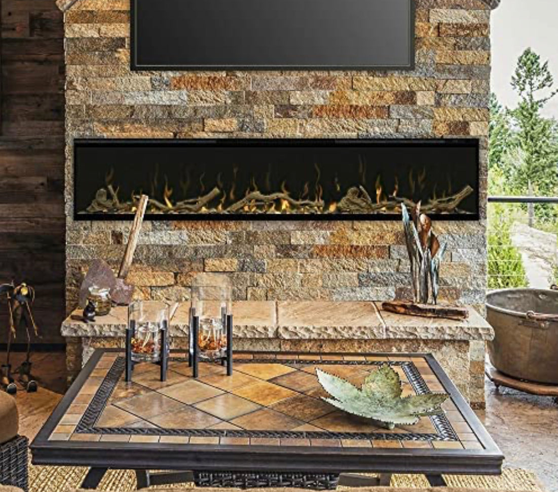 DIMPLEX IgniteXL 60-Inch Electric Fireplace w/Driftwood Log Kit - XLF60 & LF74DWS-KIT - Furniture Depot (7537310204152)