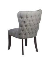 Load image into Gallery viewer, Jansen Tufted Upholstered Side Chair-Grey Linen (Set of 2) - Furniture Depot (6544627466413)