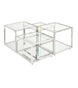 DALTON MULTI-LEVEL SILVER COFFEE TABLE - Furniture Depot