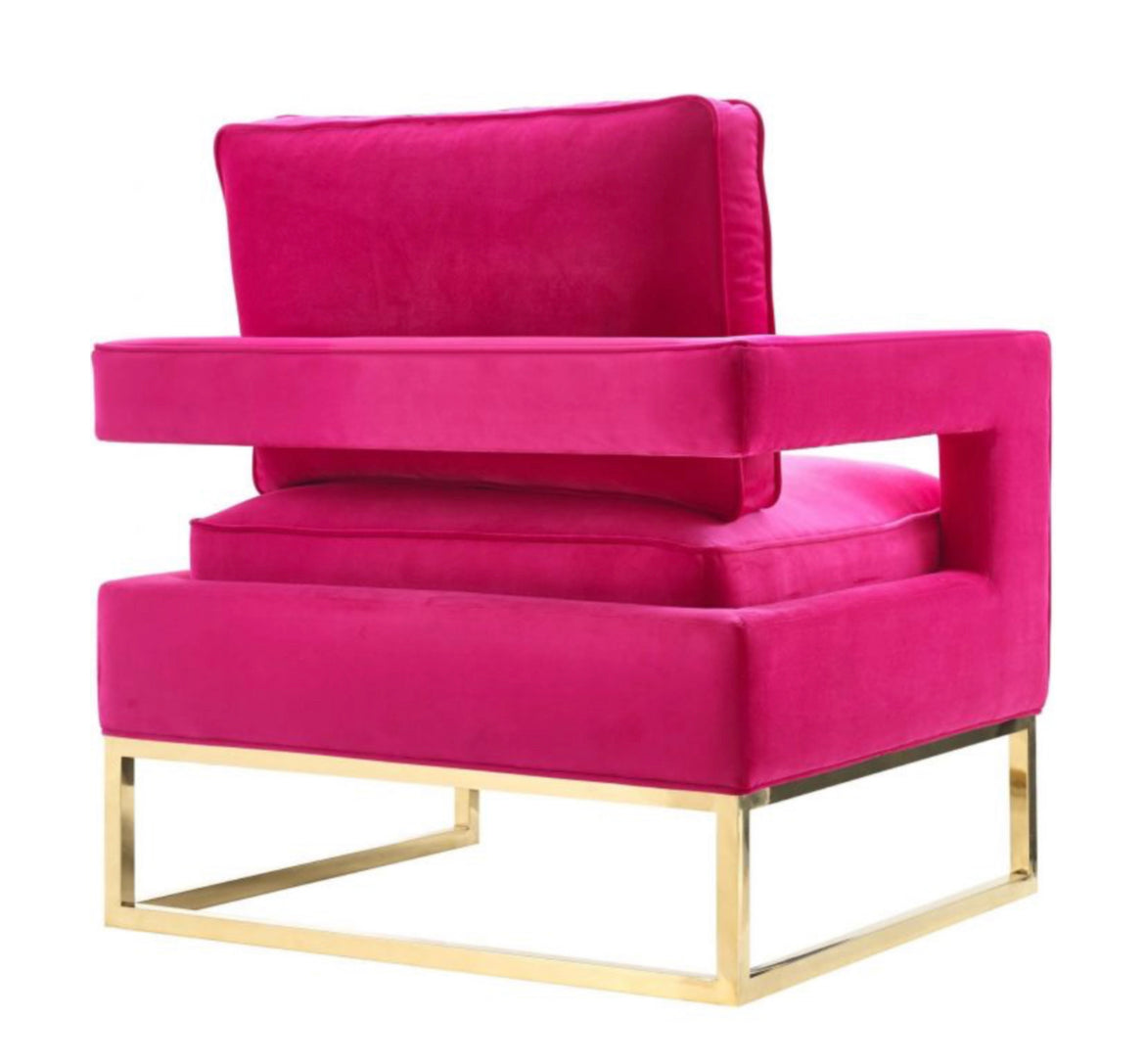 Avery Velvet Club Chair - Furniture Depot (7674093666552)