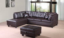 Load image into Gallery viewer, Vincent Sectional with storage ottoman Reversible - Brown - Furniture Depot