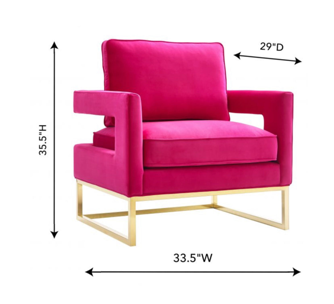 Avery Velvet Club Chair - Furniture Depot (7674093666552)