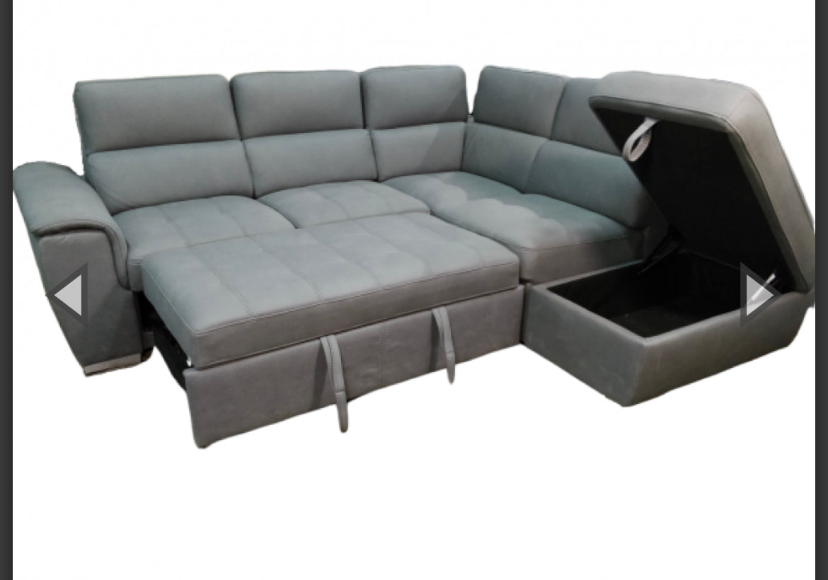 Armando Sofa Sleeper Sectional - Fabric - Furniture Depot