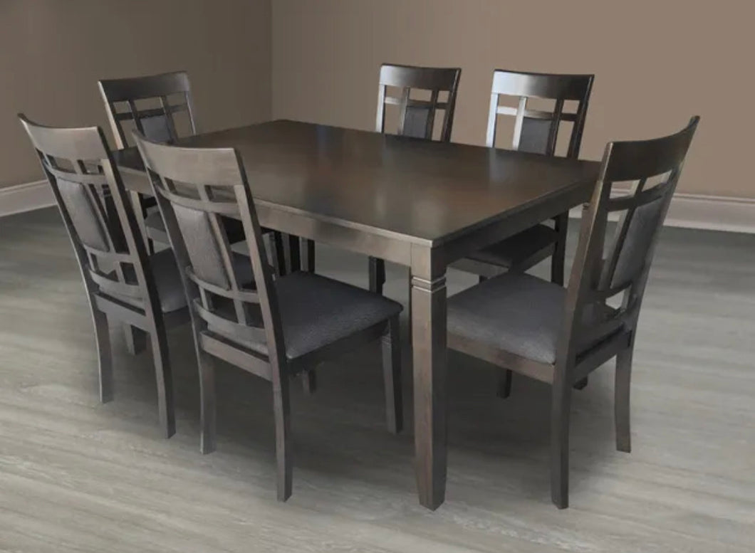 Viola Series 7pc Dining Set in Grey - Furniture Depot
