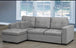 Rae Rae Grey Linen Sofabed Reversible Sectional w/ Storage - Furniture Depot (7905839743224)