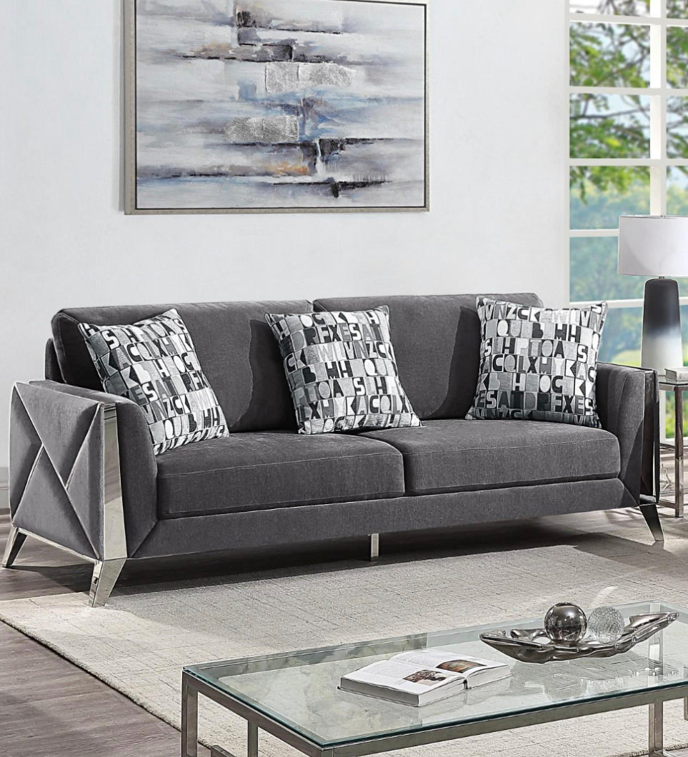 Diane Collection - Grey - Furniture Depot