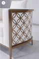 Genesis II Ivory and Gold Accent Chair - Furniture Depot