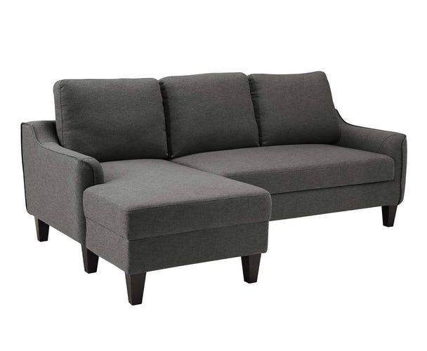 Jarreau Sofa Chaise Sleeper Grey - Furniture Depot