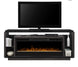 David Media Console Electric Fireplace with Acrylic Ember Bed, Smoke Finish - Furniture Depot (4891761836134)