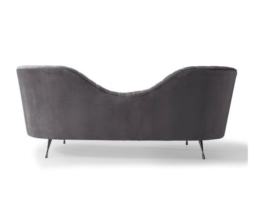 Colombine Velvet Sofa - Grey - Furniture Depot (7597835518200)