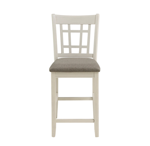 Juniper Counter Height Pub in Antique White - Furniture Depot