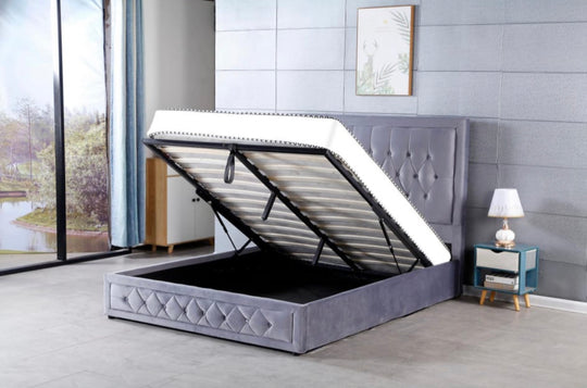 Eddyville lift up Upholstered Storage Low Profile Platform Bed - Furniture Depot (6184160526509)