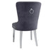 Hollis Side Chair, set of 2, in Grey - Furniture Depot