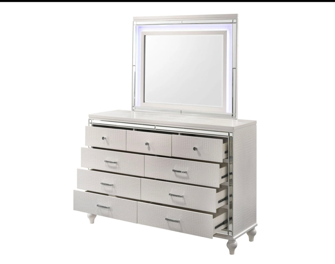 Stirling White Bedroom Collection - Furniture Depot