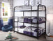 Sally 503 Metal Triple Bunk Bed (Twin/Twin/Twin) - Furniture Depot