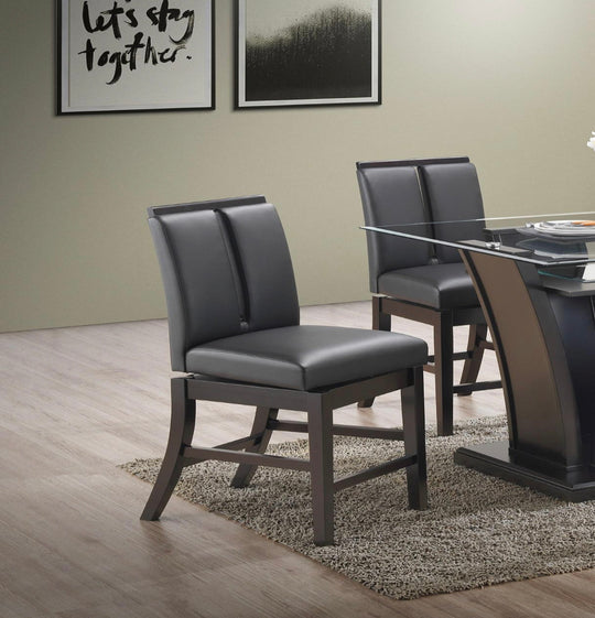 Roxanne Pub Height Dinette With 4 Swivel Stools - Furniture Depot