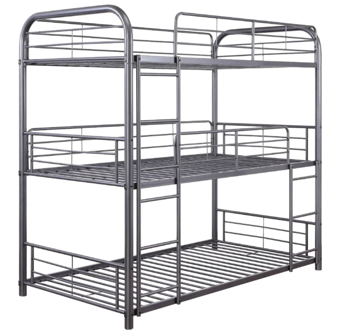 Sally 503 Metal Triple Bunk Bed (Twin/Twin/Twin) - Furniture Depot