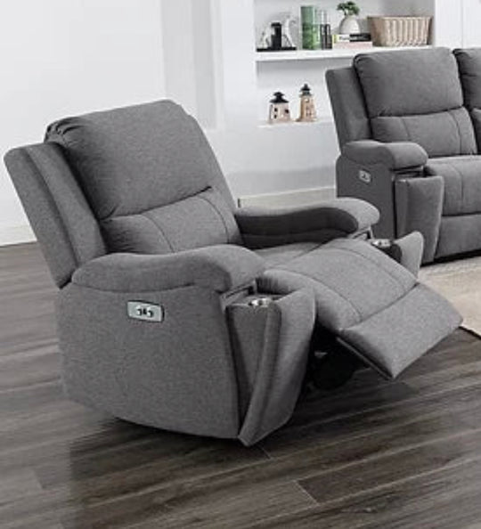 Barrett Collection - in Grey Fabric - Furniture Depot