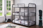 Sally 503 Metal Triple Bunk Bed (Twin/Twin/Twin) - Furniture Depot