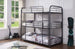 Sally 503 Metal Triple Bunk Bed (Twin/Twin/Twin) - Furniture Depot