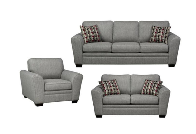 Sorrento Loveseat - Grey - Furniture Depot