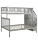 LoLo Grey Bunk Bed w/ Storage Stairs & Pull-Out Trundle - Furniture Depot (7906325758200)