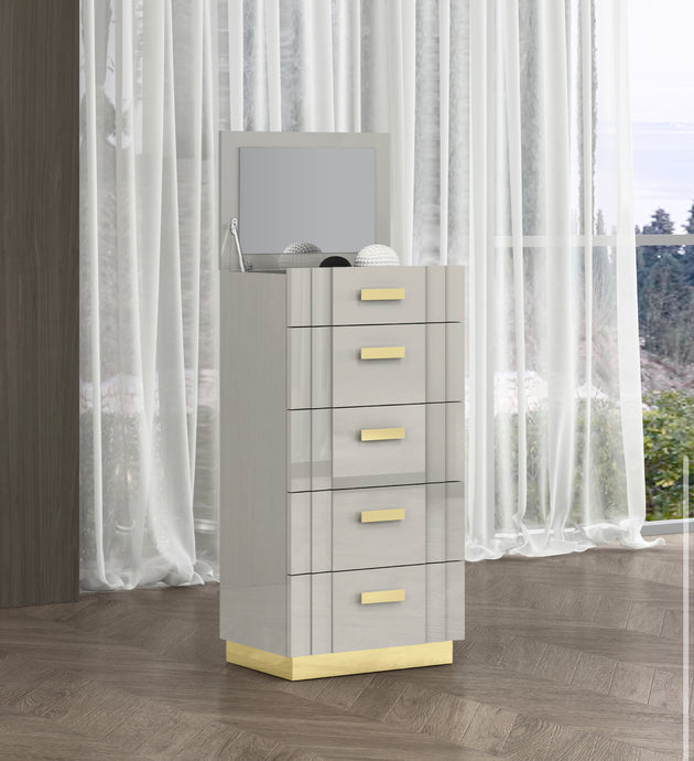 Synergy Bedroom Collection-Light Grey - Furniture Depot