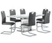 Danny Dining collection - White and Dark Grey - Furniture Depot