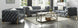 Frodsham Grey Velvet Tuxedo Arm - 3 pc Set - Furniture Depot