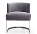 Colombine Velvet Accent / Arm Chair - Grey - Furniture Depot (7597844365560)