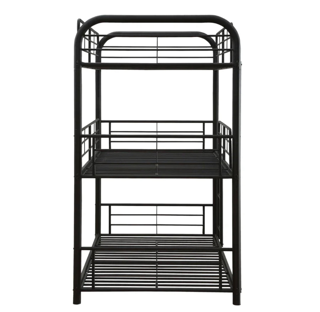 Sally 503 Metal Triple Bunk Bed (Twin/Twin/Twin) - Furniture Depot